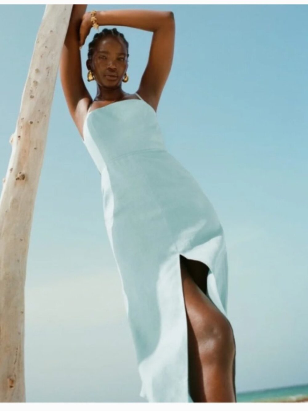REFORMATION "NIA" LINEN SUNDRESS